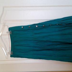 Handmade boho, festival wear emerald green skirts size small to medium